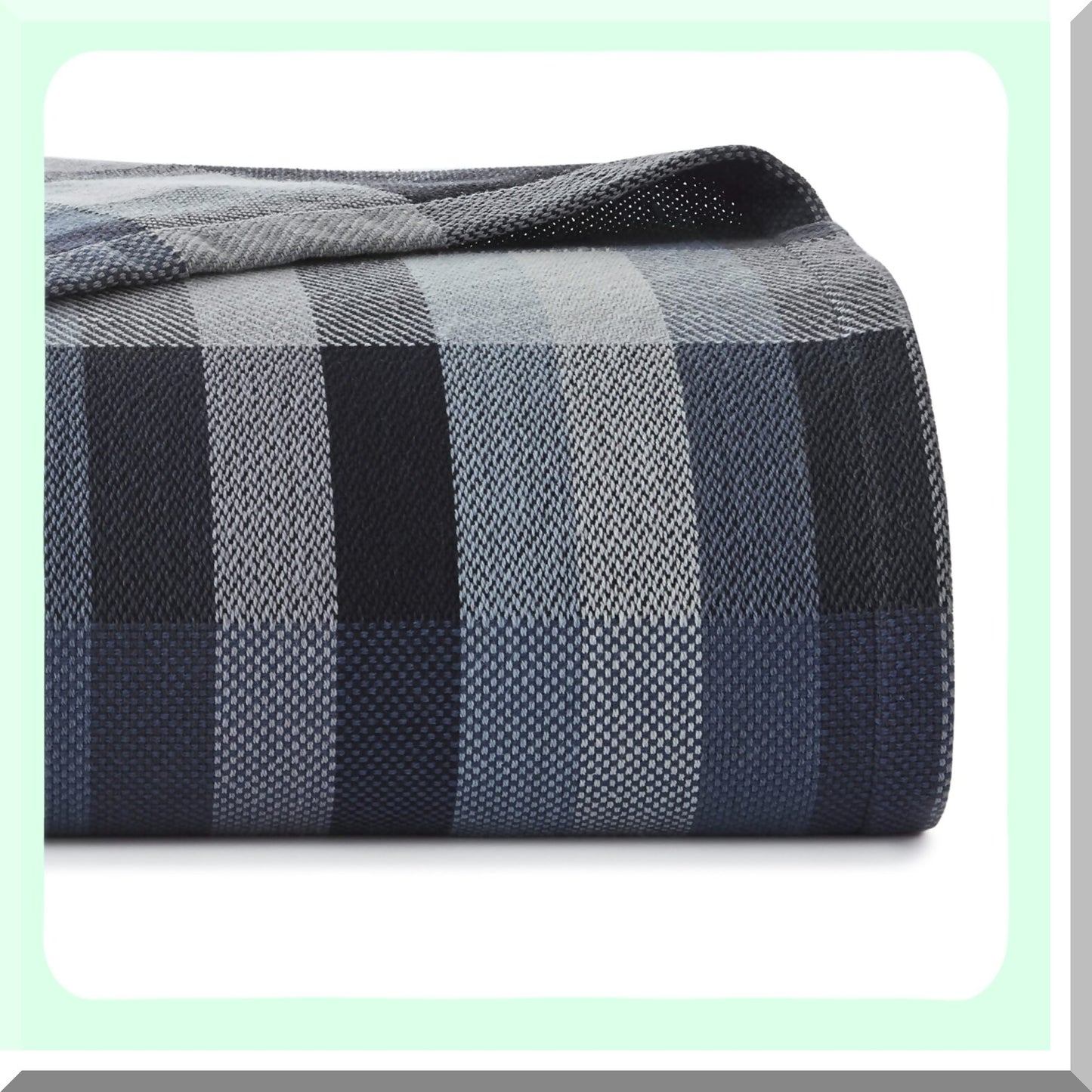 All-Season CozyCotton Blanket - Windsor Blue Home Decor