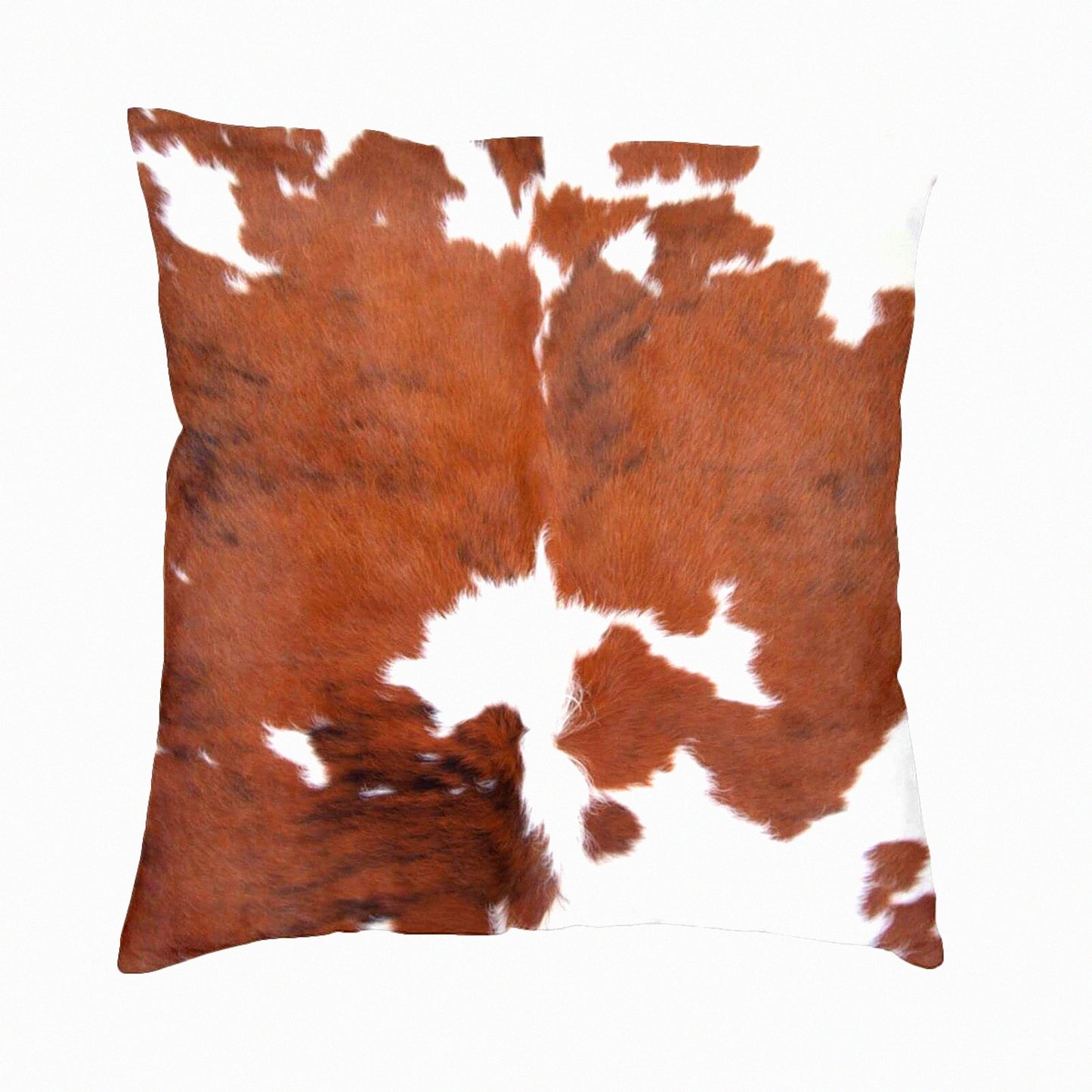 Cowhide Farmhouse Decorative Pillow Covers - 18x18 Inch Square Cushion Cases with Zipper for Sofa, Couch, Bed, Patio, Car. Home Decor Accent.