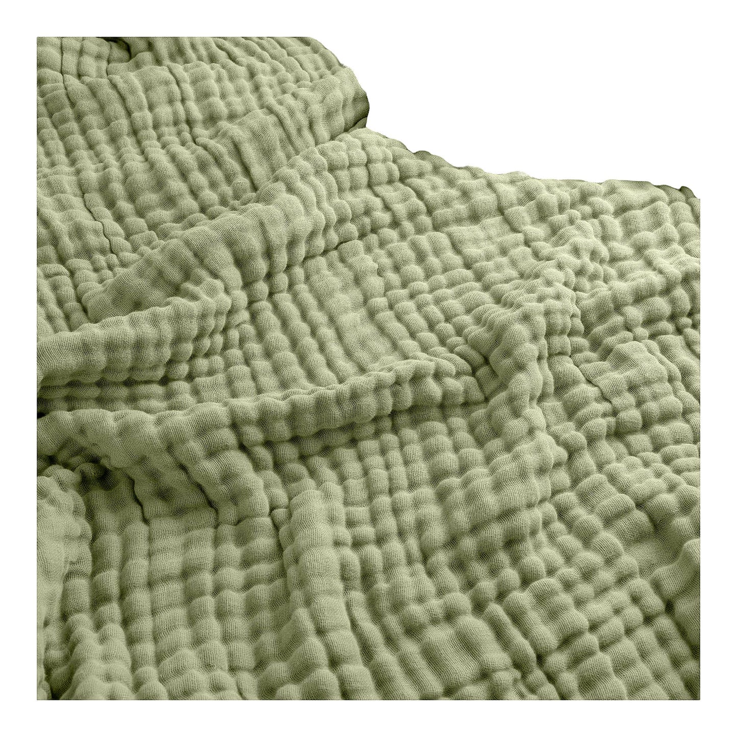 CoolComfort 6-Layer Muslin Blanket - Extra Large 108x90, Breathable Cotton Softness for Bedroom & Living Room