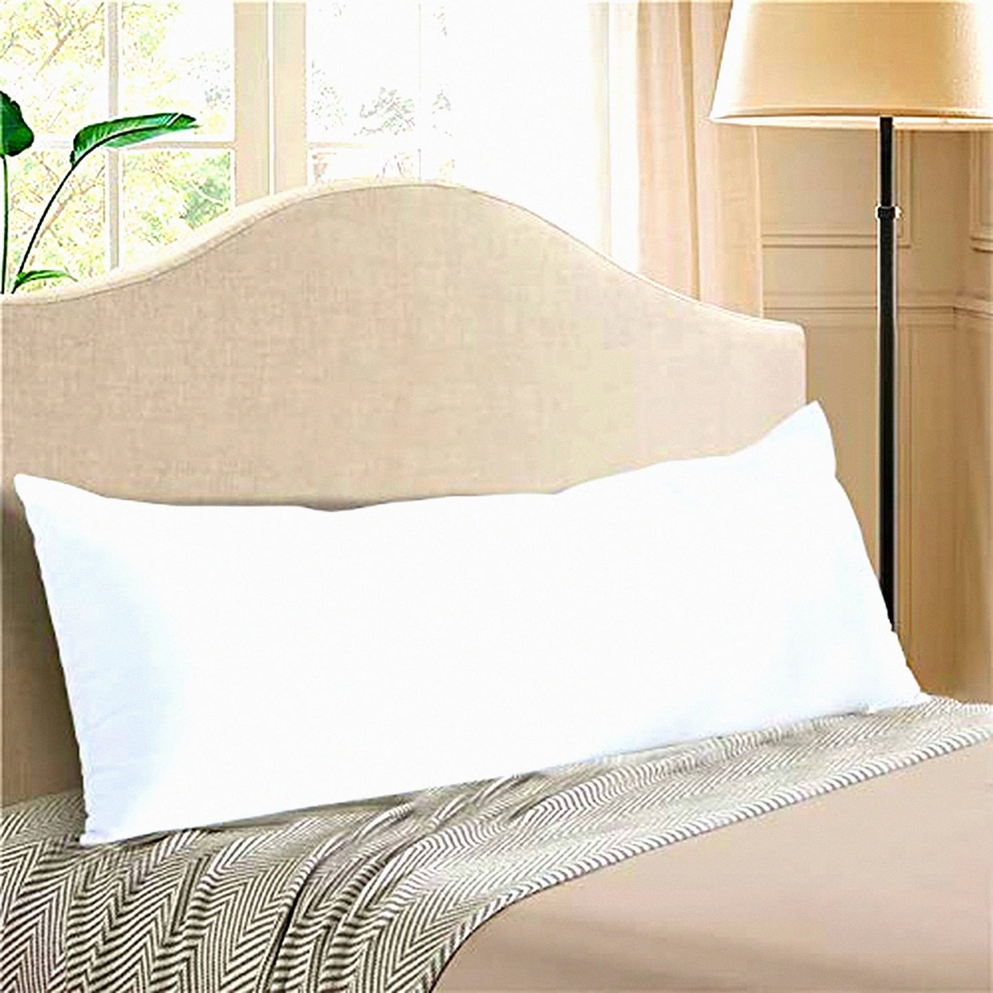 PlushDreams Long Body Pillow - Ultra Soft Microfiber Insert for Pregnancy Support & Full Body Comfort - 21"x54" Body Pillow Insert
