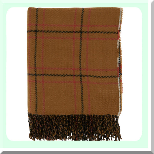 CozyRust Reversible Plaid Throw Blanket 50" x 60"
