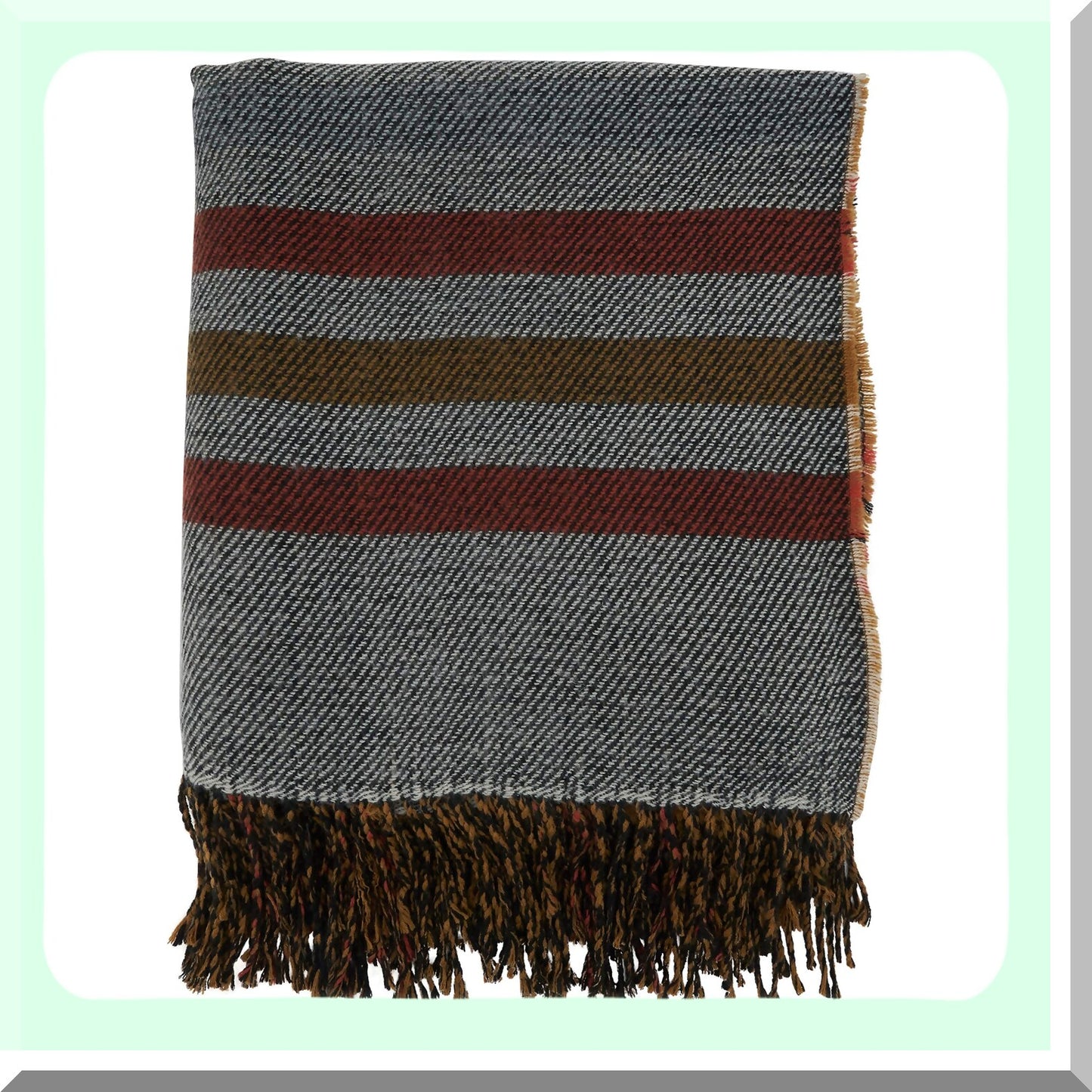 CozyRust Reversible Plaid Throw Blanket, 50" x 60"