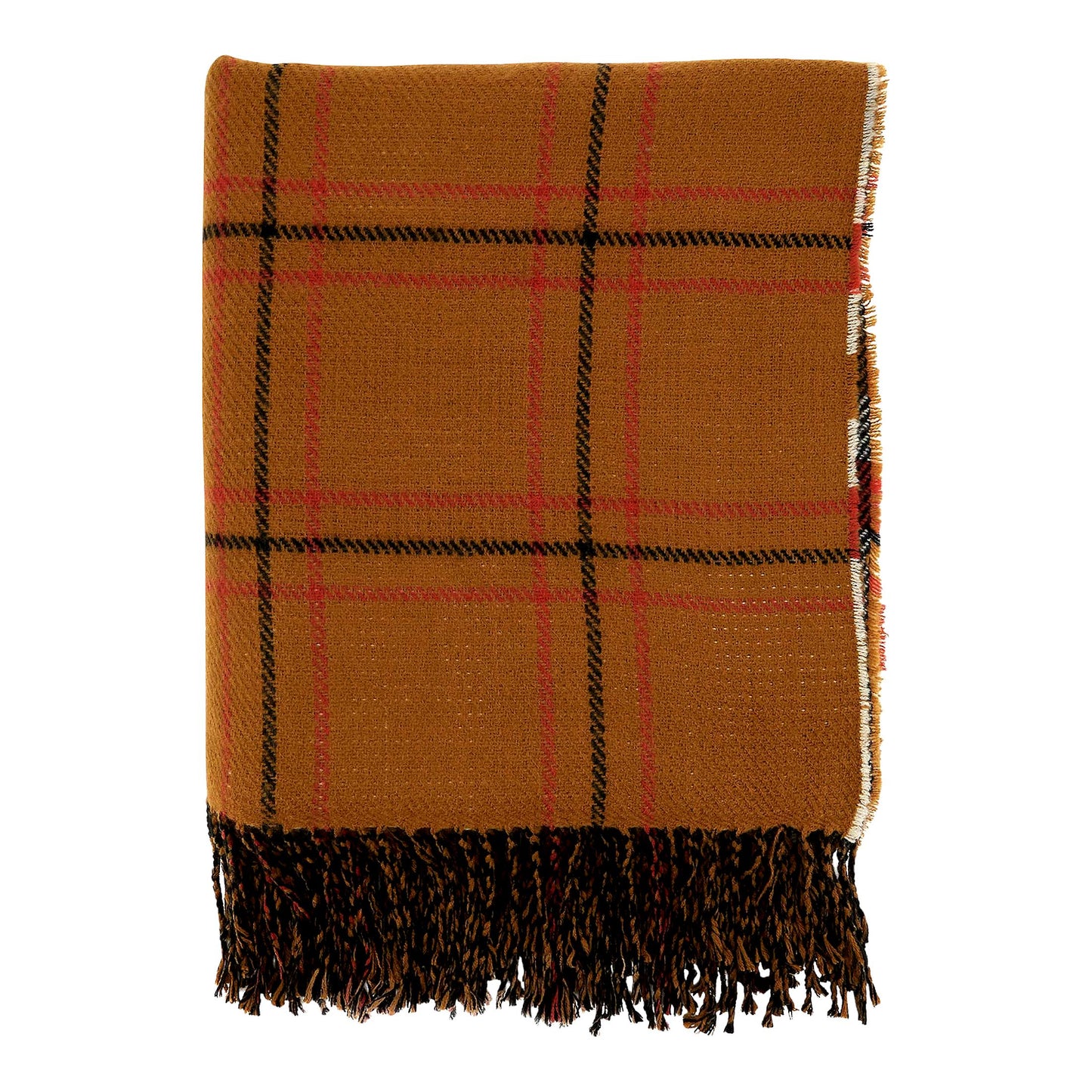 CozyRust Reversible Plaid Throw Blanket, 50" x 60"