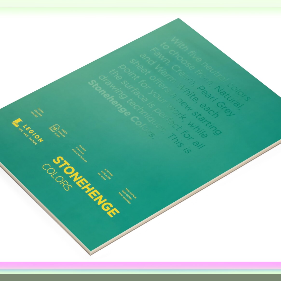 Colorful Cotton Canvas Pad 11x14 15 Sheets