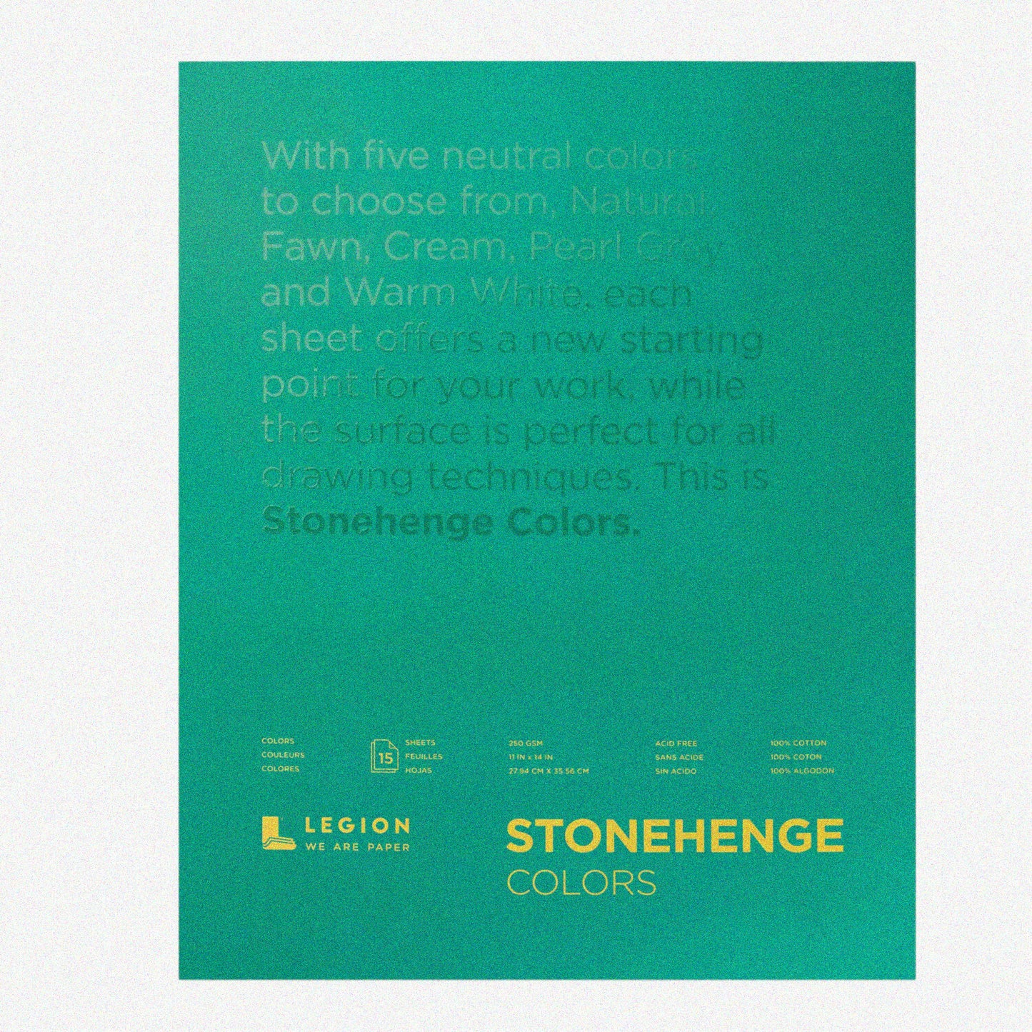 Colorful Cotton Canvas Pad 11x14 15 Sheets