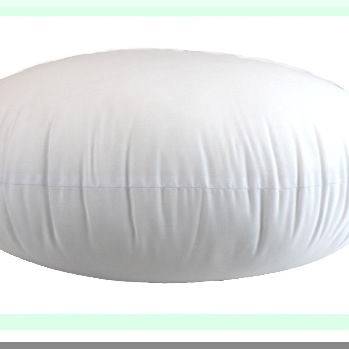 Hypoallergenic Round Pillow Insert with Polyester Form Stuffer & Cotton Blend Cover - Decorative Cushion for Sofa, Sham, Bed - 16" Diameter