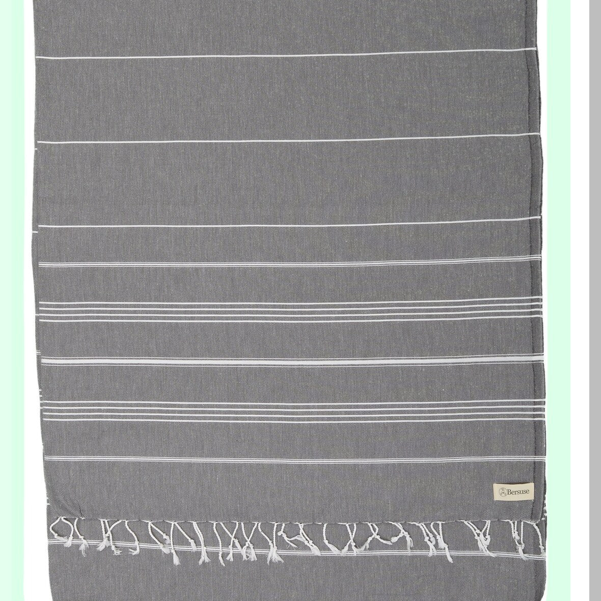 PureCotton Anatolia XL Throw Blanket Towel - 100% Cotton, 61 x 82 Inches, Anthracite