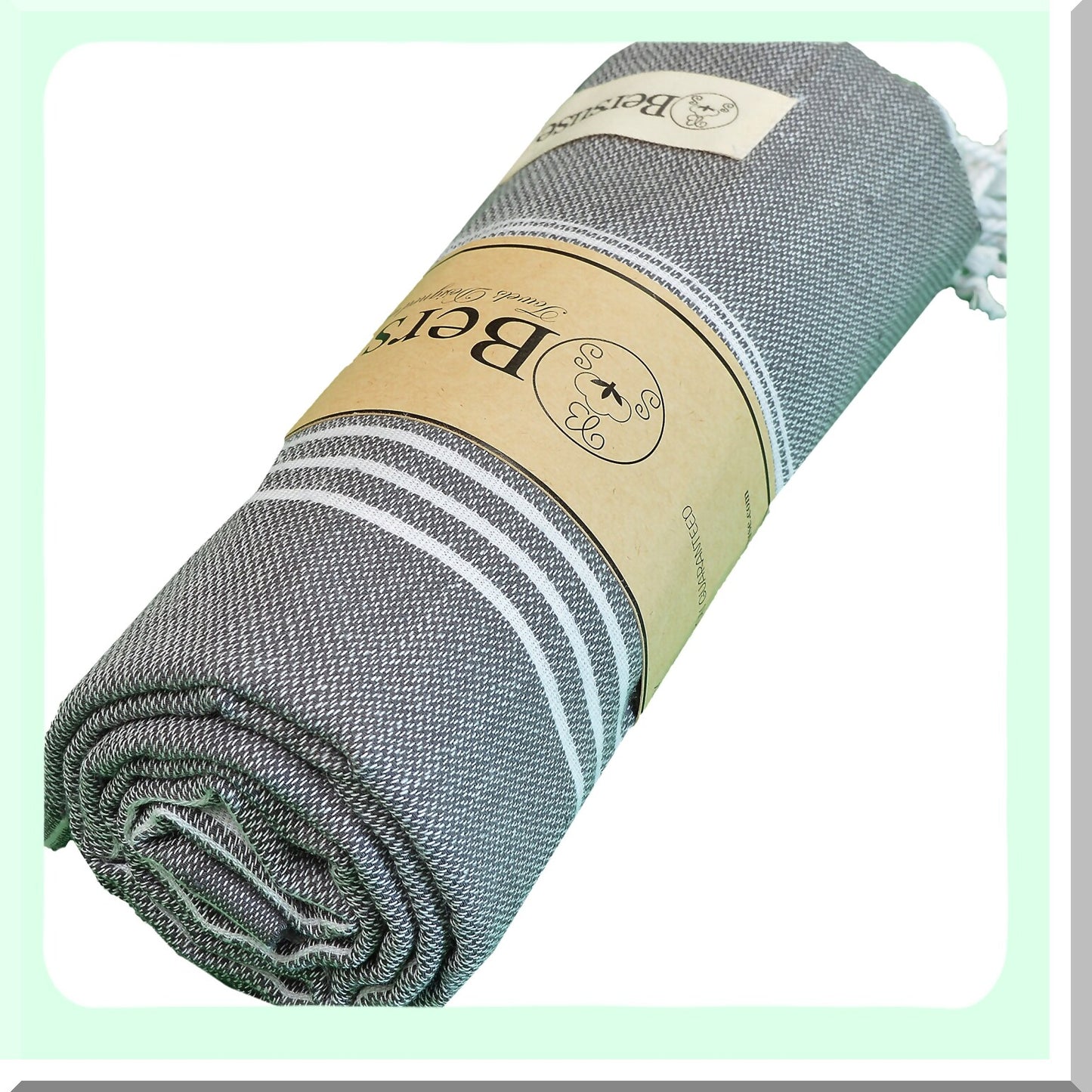 PureCotton Anatolia XL Throw Blanket Towel - 100% Cotton, 61 x 82 Inches, Anthracite