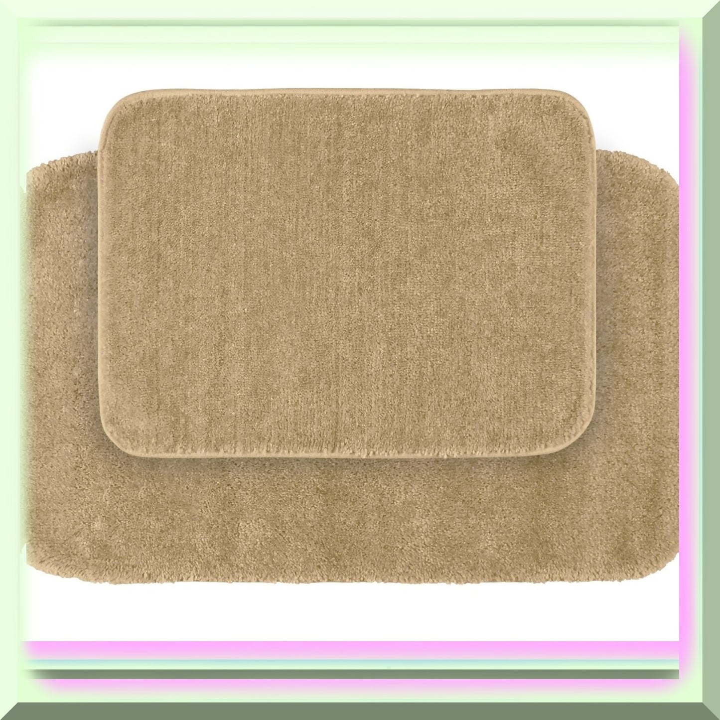 2-Piece Nylon Washable Bathroom Set