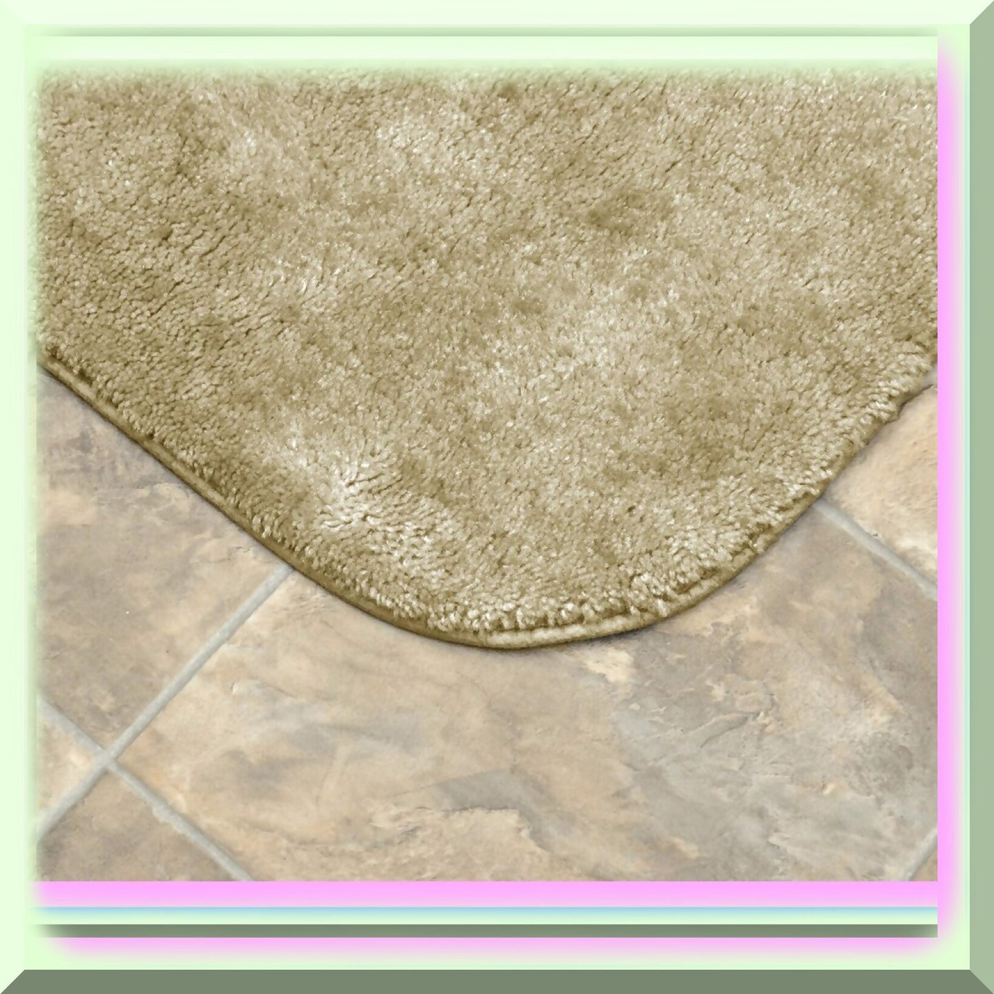 2-Piece Nylon Washable Bathroom Set