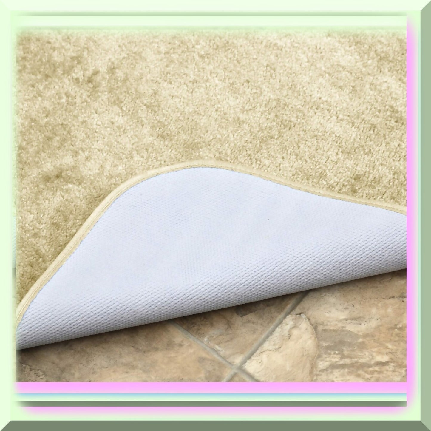 2-Piece Nylon Washable Bathroom Set