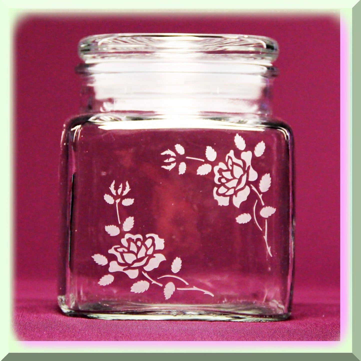 Rose Etch Pro - Glass Etching Stencil 5x8 Inch