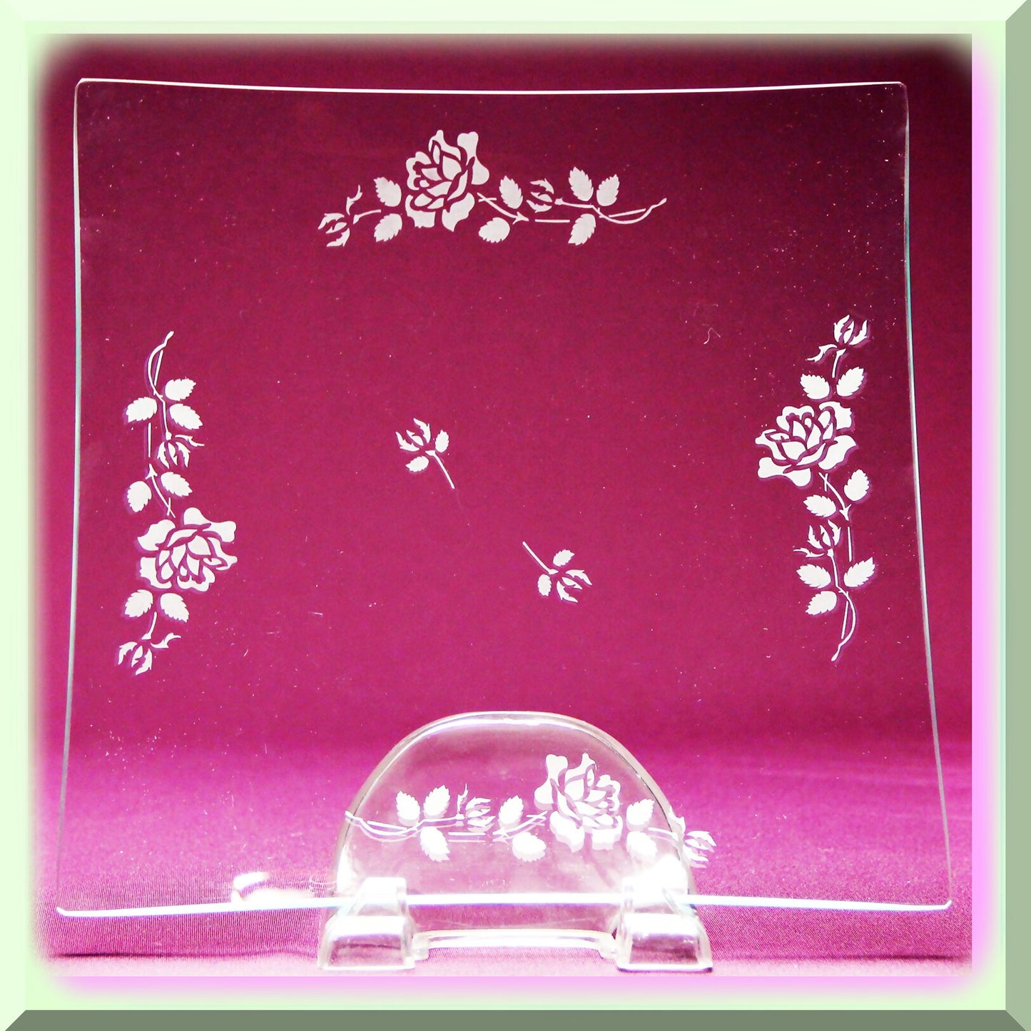 Rose Etch Pro - Glass Etching Stencil 5x8 Inch