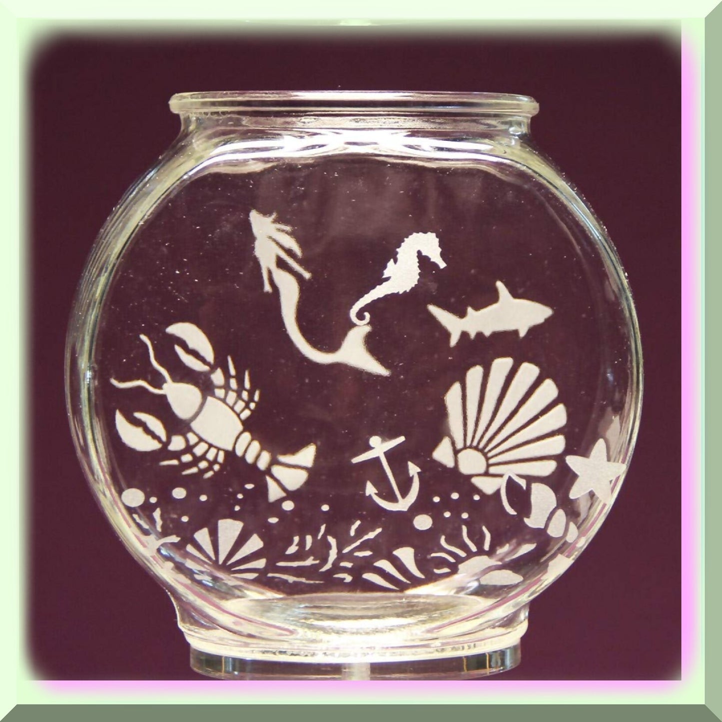 Underwater Glass Etching Stencil Kit 5x8 Inches