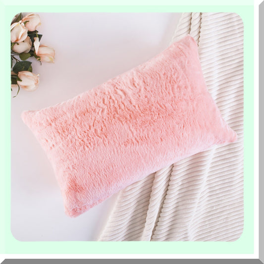 Spring Fluff Pink Pillowcase 12x20 for Teen Girls