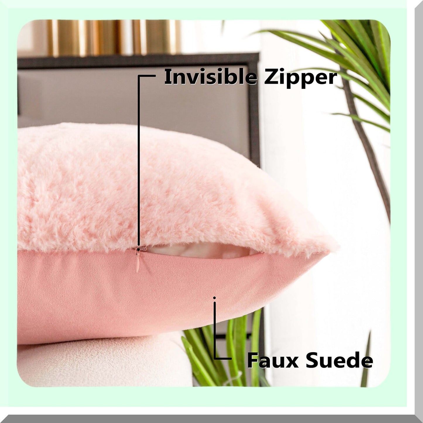 Spring Fluff 12x20 Pink Pillowcase - Teen Girl's Plush Cushion Cover - Soft Oblong Throw Pillow - Spring Decor - 12 x 20 inch - Supersoft