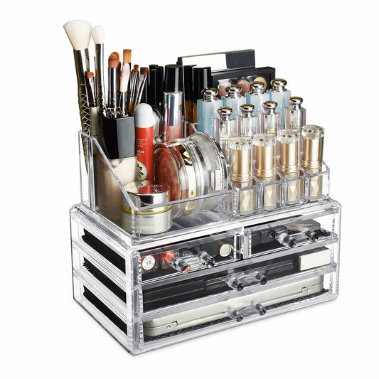 Acrylic Makeup Organizer with 4 Drawers