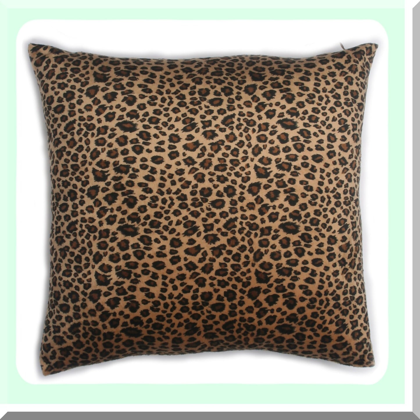 Wild Safari Decorative Pillow Cover - Animal Print Short Throw Cushion Case 18"X18" - Leopard Print Accent for Home Décor - Jungle Theme Pillow Case