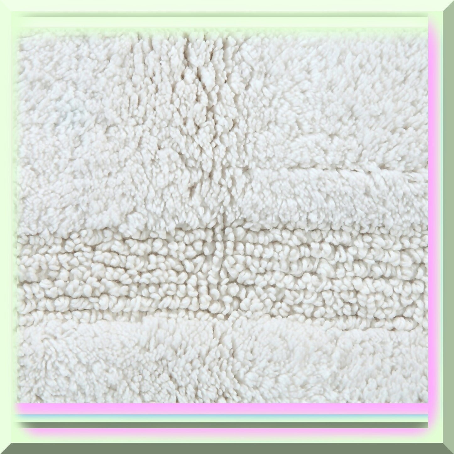 Cotton Bath Rug 36x24 Inch White