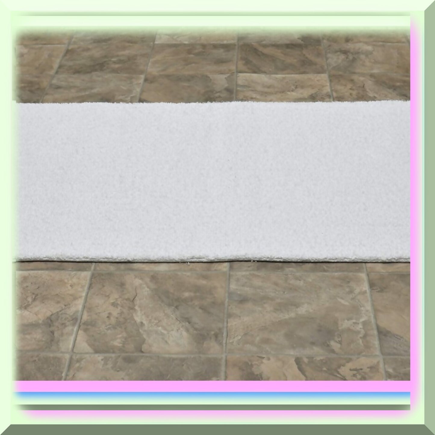 Queen Cotton Washable Bath Rug 30x50 White