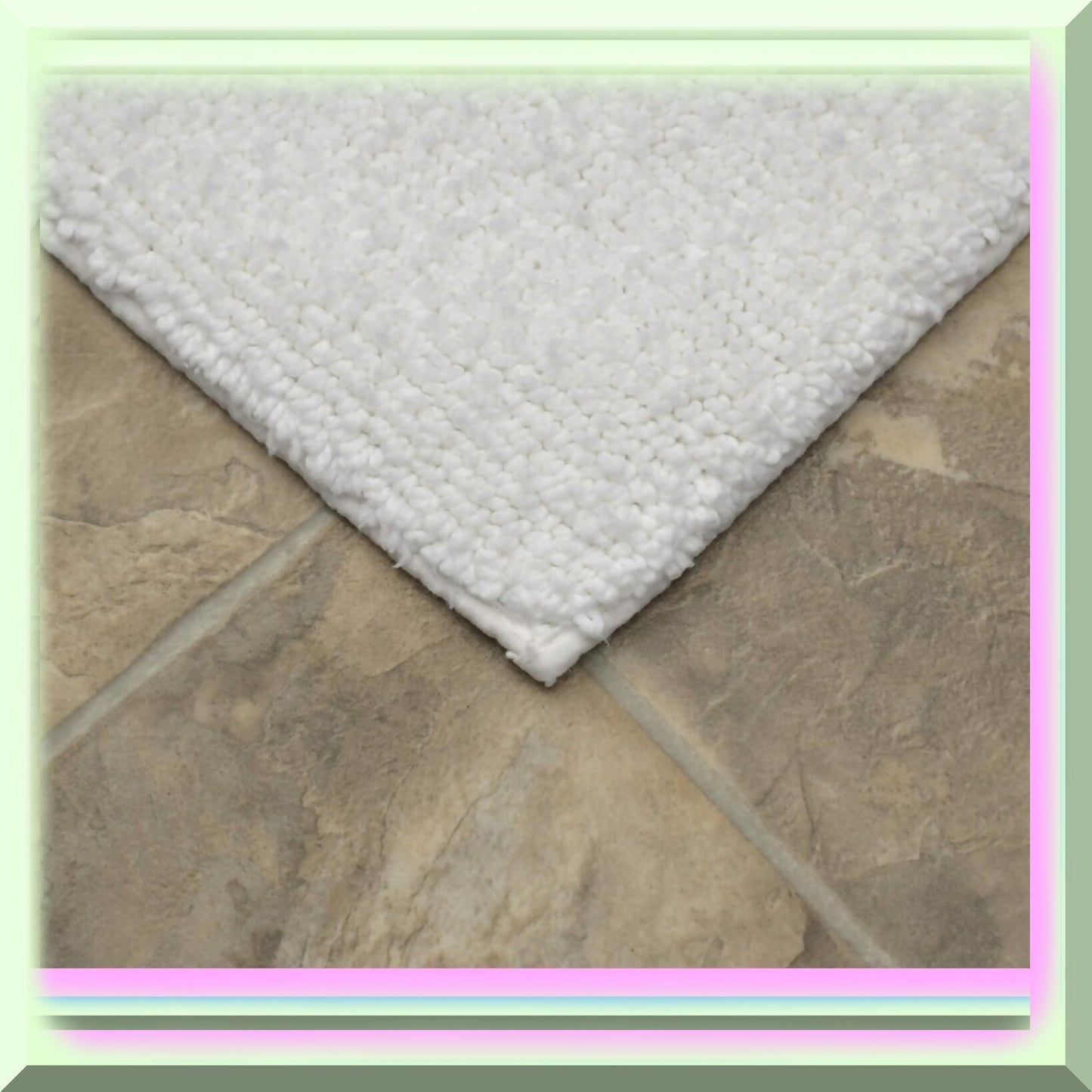 Queen Cotton Washable Bath Rug 30x50 White