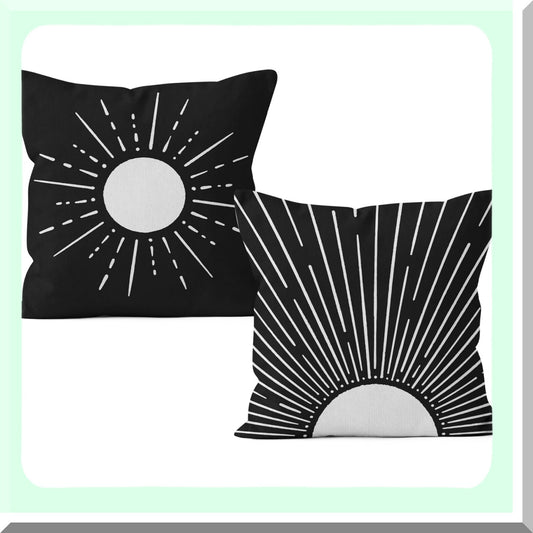 Sunrise Boho Decor Pillowcase Set Compatible with Sofa Bed Room