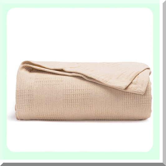All-Season CozyCool Queen Blanket Compatible with Queen beds