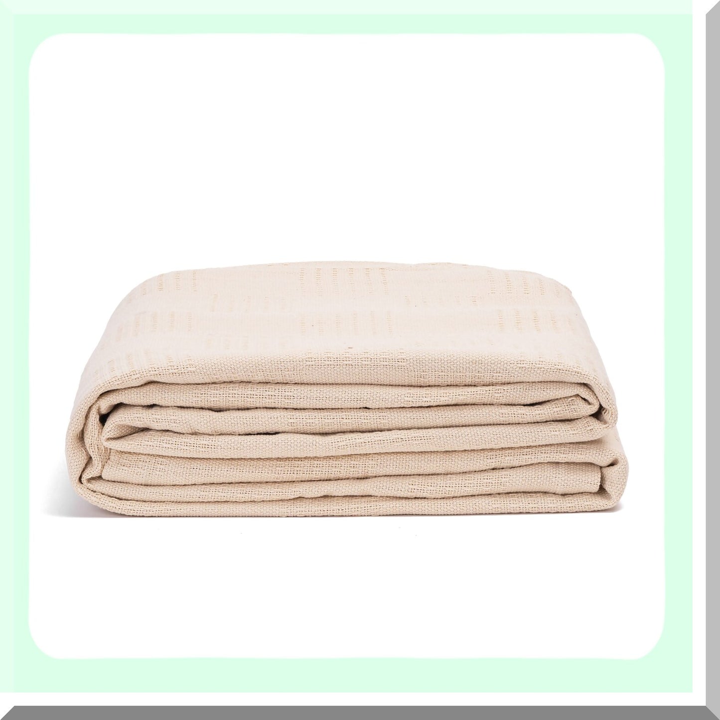 All-Season CozyCool Queen Blanket - Lightweight, Soft, Breathable, Premium Quality, 92x92 Ivory