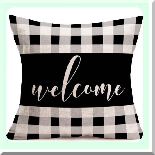 Buffalo Check Plaid Pillow Cover for Sofa Couch Bed