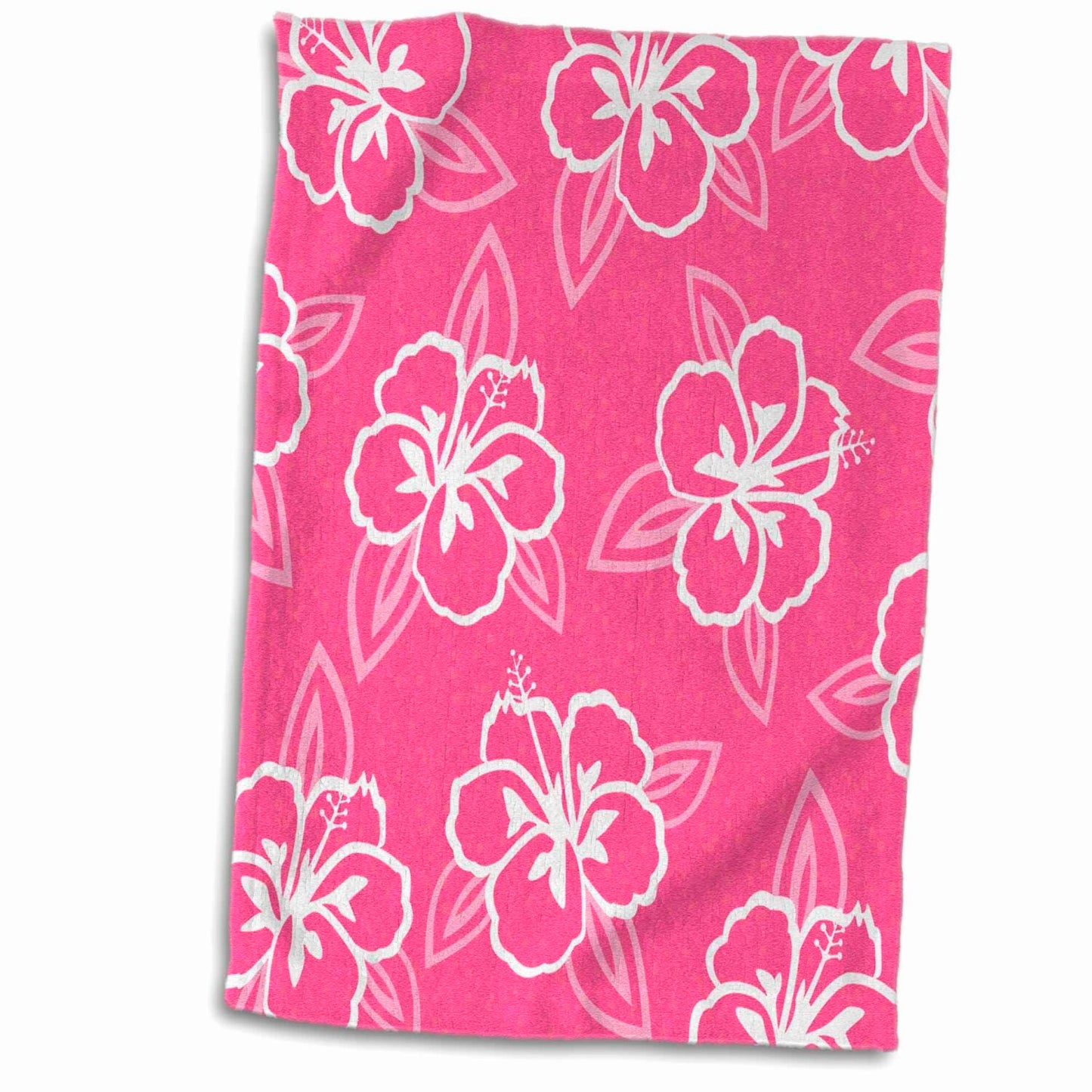 Hawaiian Hibiscus Flower Print Hand/Sports Towel 15x22