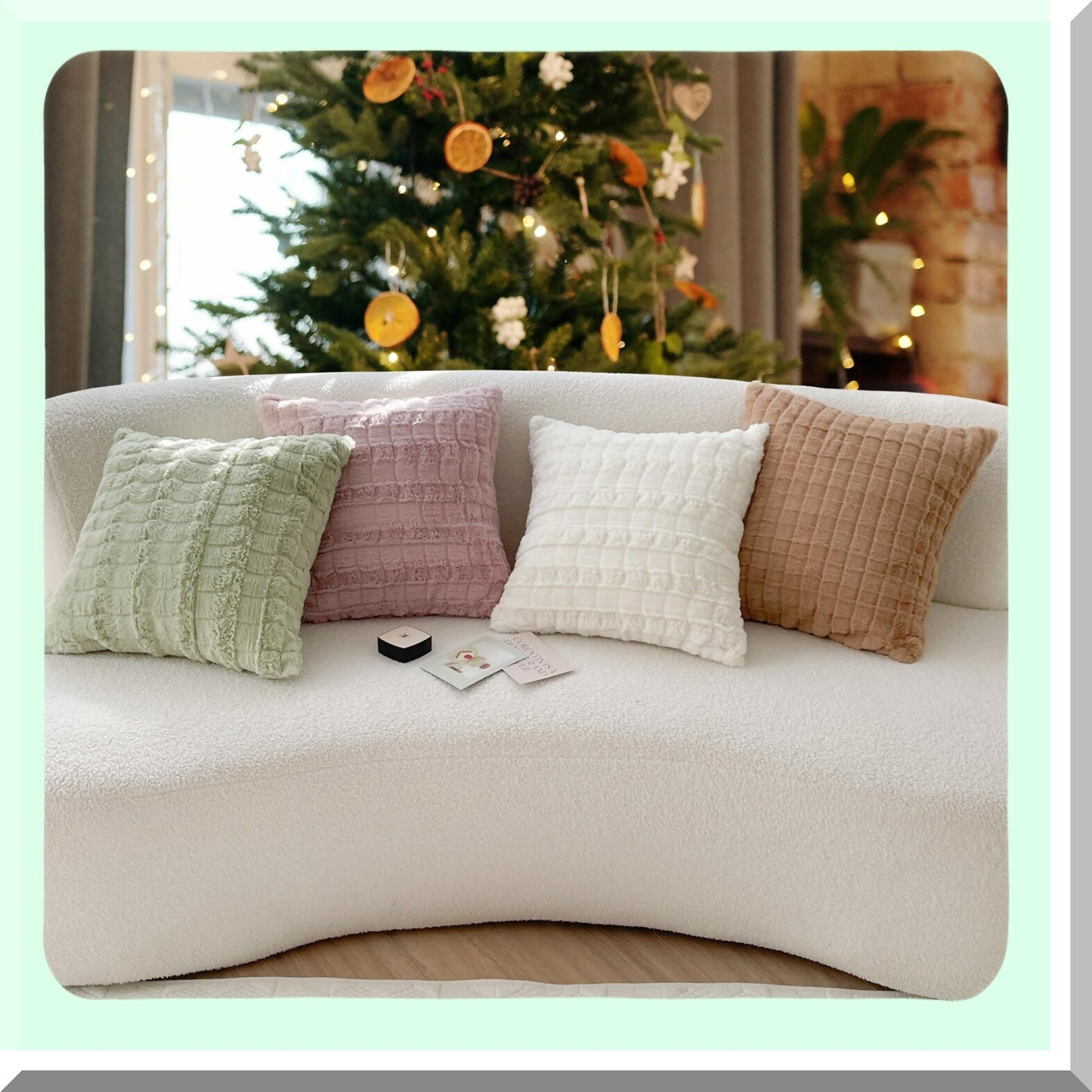 SpringFluff Pillow Covers - Soft & Cozy 18x18 Cushion Cases for Couch, Sofa, Bed - Decorative Throw Pillow Covers for Home Décor - Set of 2