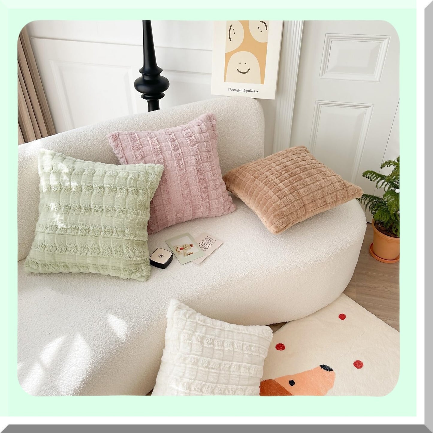 SpringFluff Pillow Covers - Soft & Cozy 18x18 Cushion Cases for Couch, Sofa, Bed - Decorative Throw Pillow Covers for Home Décor - Set of 2