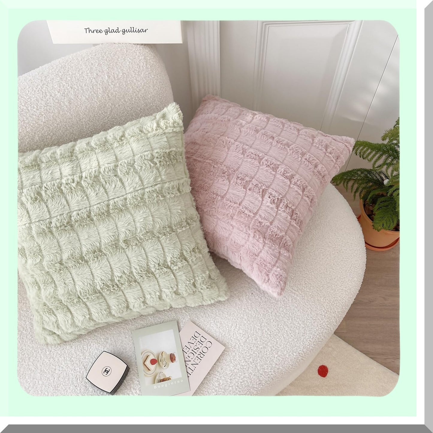 SpringFluff Pillow Covers - Soft & Cozy 18x18 Cushion Cases for Couch, Sofa, Bed - Decorative Throw Pillow Covers for Home Décor - Set of 2