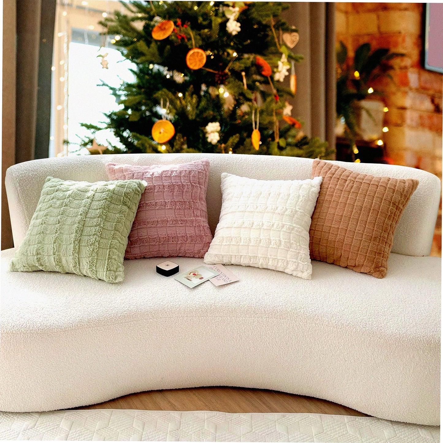 SpringFluff Pillow Covers - Soft & Cozy 18x18 Cushion Cases for Couch, Sofa, Bed - Decorative Throw Pillow Covers for Home Décor - Set of 2