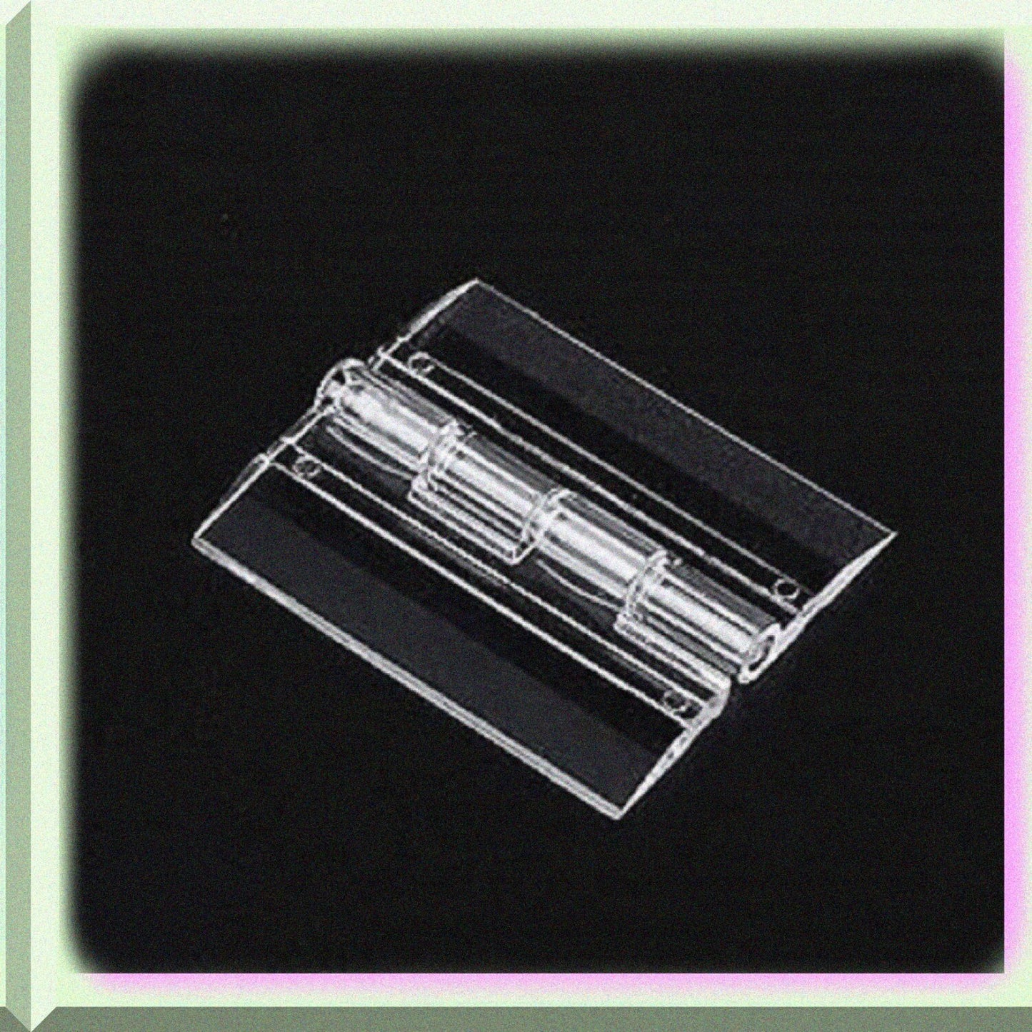 10pcs Acrylic Hinges 33x25mm Clear