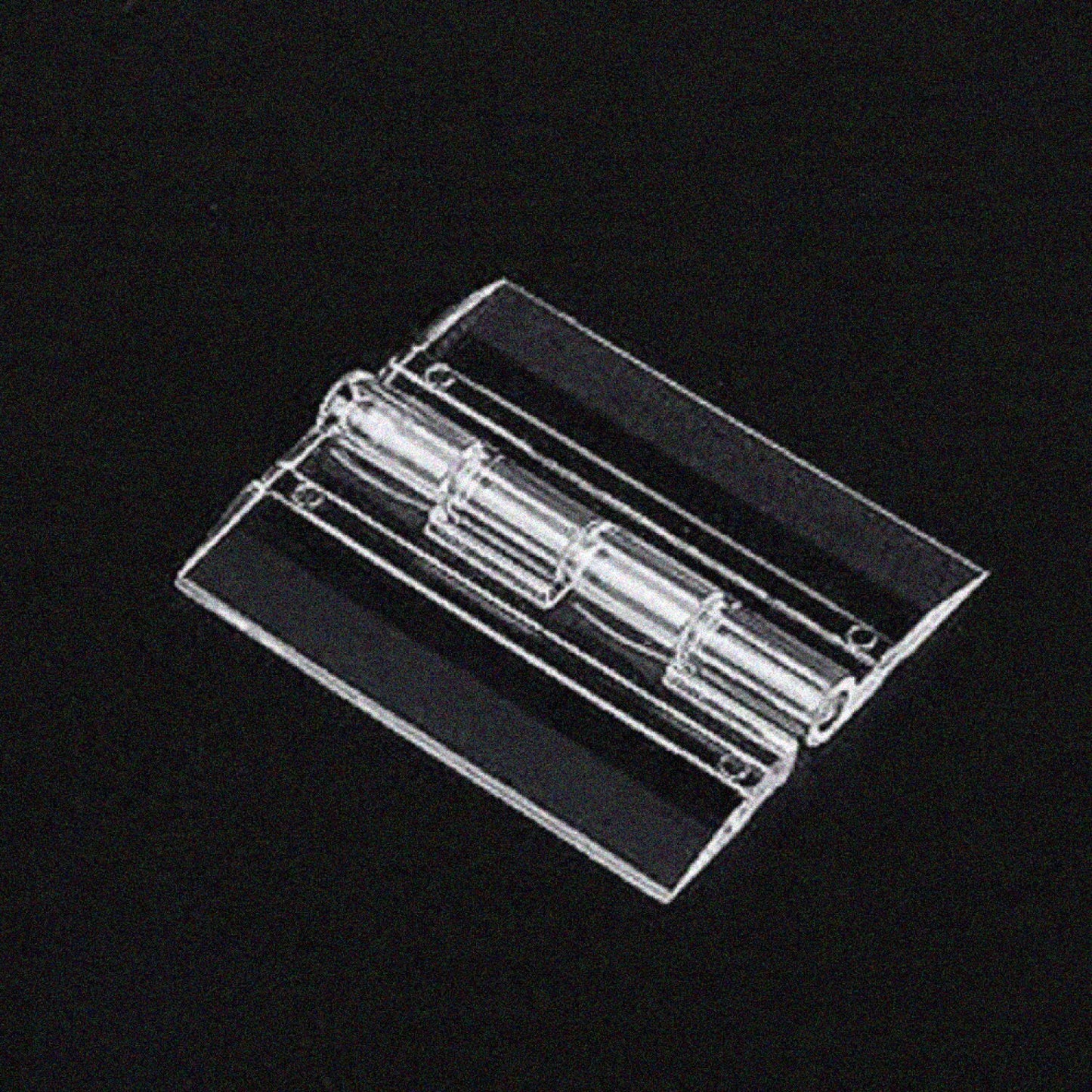 10pcs Acrylic Hinges 33x25mm Clear