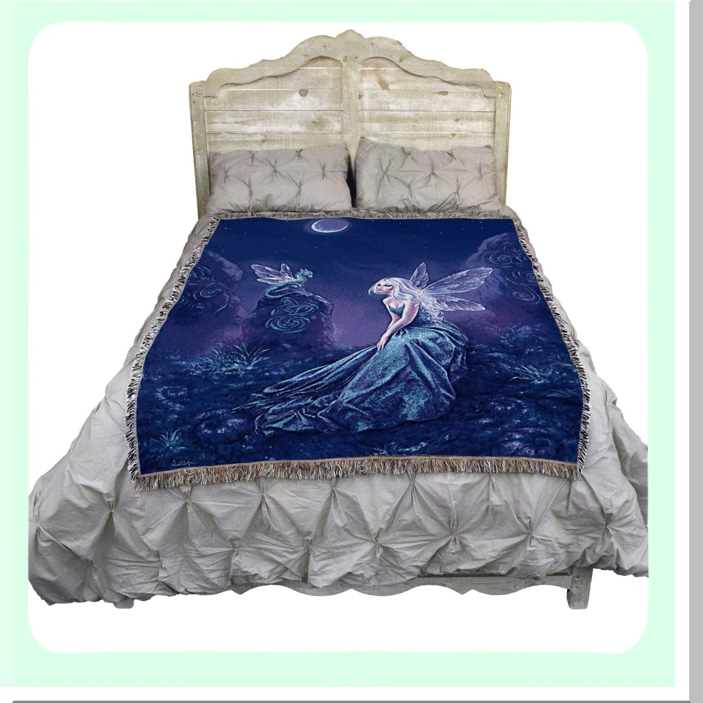 Enchanted Glow Cotton Tapestry Blanket - USA Made, 72x54
