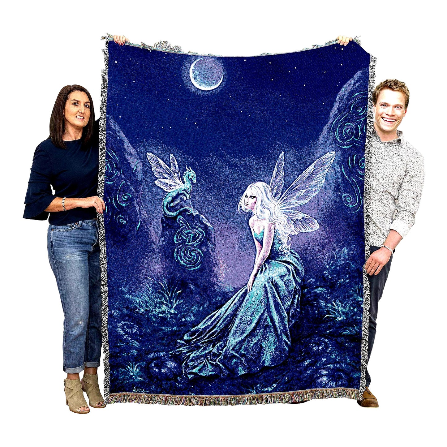 Enchanted Glow Cotton Tapestry Blanket - USA Made, 72x54