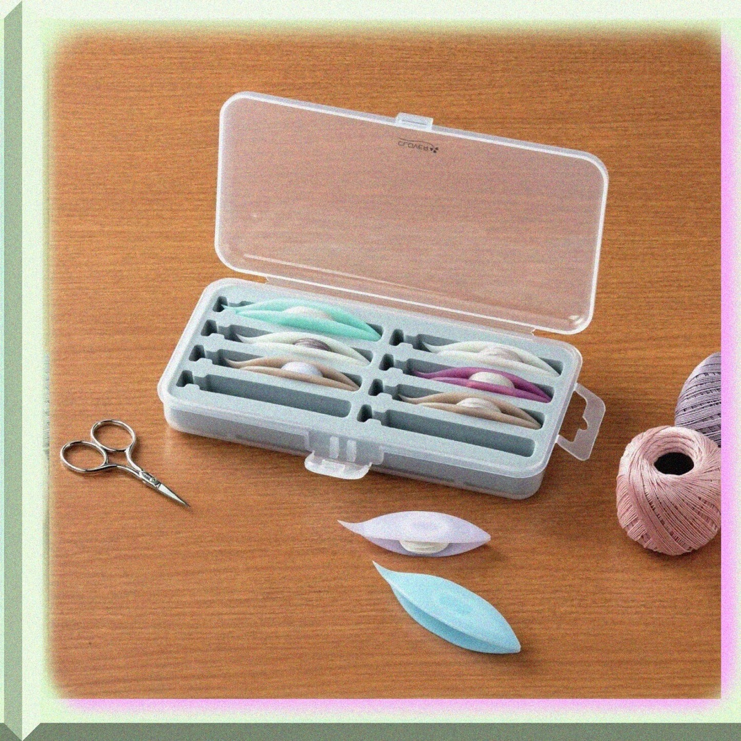 8110CV Grey Storage Case for 8 Tatting Shuttles