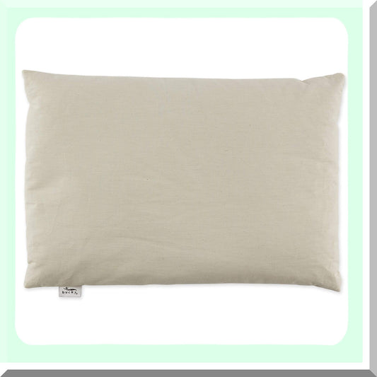 EcoComfort Buckwheat Cotton Pillow - Natural Twill Collection - Hypoallergenic Supportive Pillow for Better Sleep - 100% Cotton Cover - 1 Count Pack