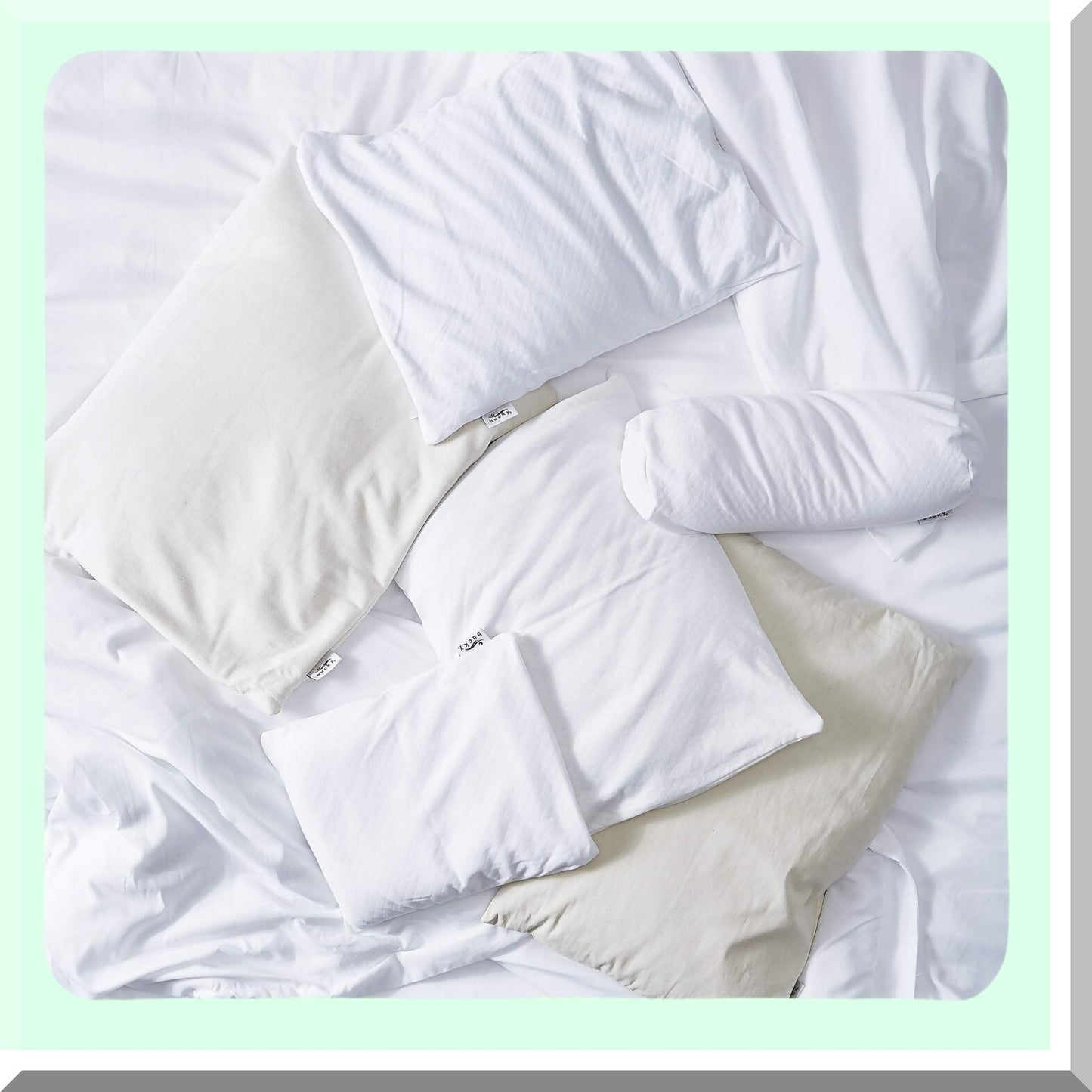 EcoComfort Buckwheat Cotton Pillow - Natural Twill Collection - Hypoallergenic Supportive Pillow for Better Sleep - 100% Cotton Cover - 1 Count Pack