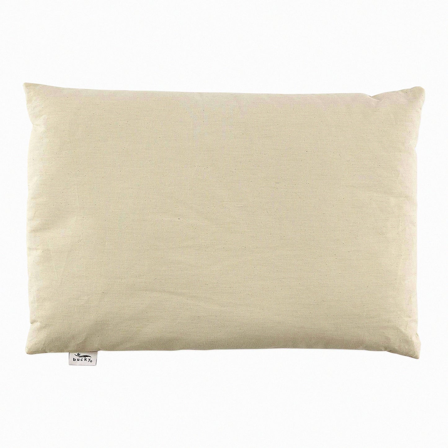 EcoComfort Buckwheat Cotton Pillow - Natural Twill Collection - Hypoallergenic Supportive Pillow for Better Sleep - 100% Cotton Cover - 1 Count Pack
