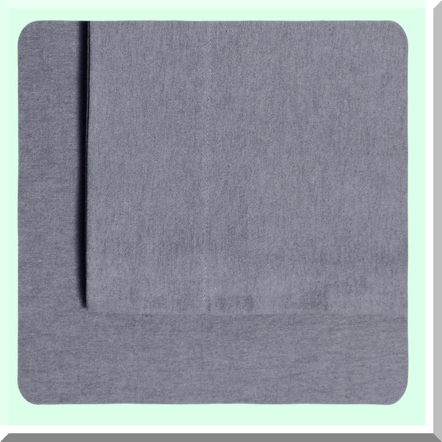 VelvetSoft Flannel Pillowcase Set - 100% Cotton, Envelope Closure, 180-GSM Cozy Bedding, Heather Grey, Two Pillowcases - Portuguese Flannel