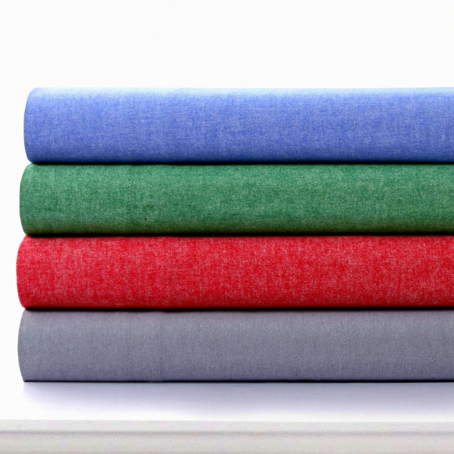 VelvetSoft Flannel Pillowcase Set - 100% Cotton, Envelope Closure, 180-GSM Cozy Bedding, Heather Grey, Two Pillowcases - Portuguese Flannel