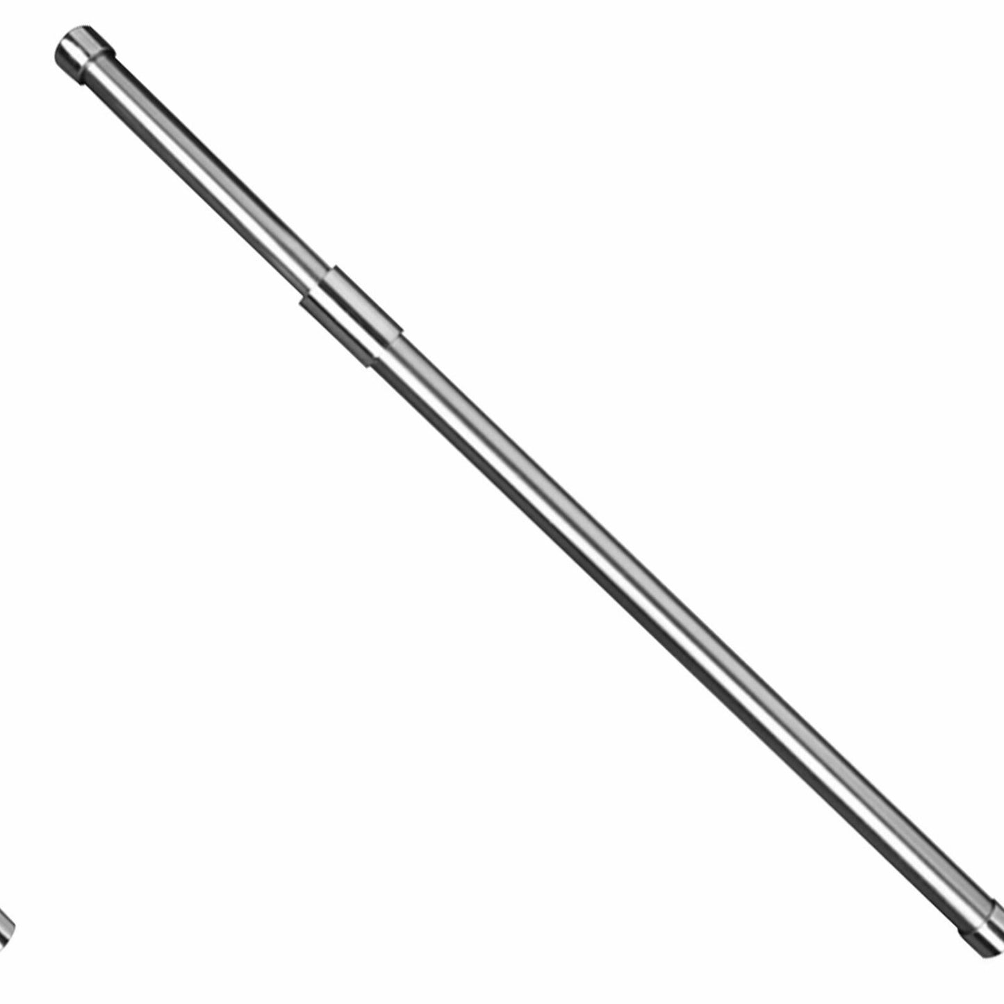Metal Shower Curtain Rod Silver 37cm