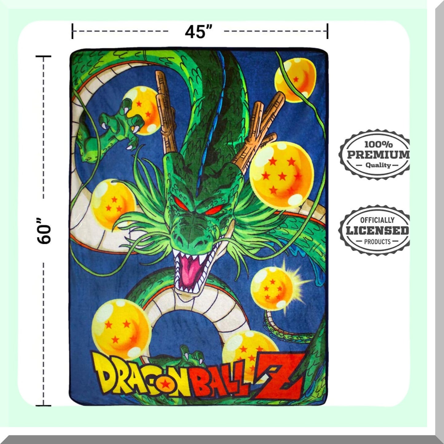 Super Saiyan Comfort: Dragon Ball Z Blue Bed Blanket