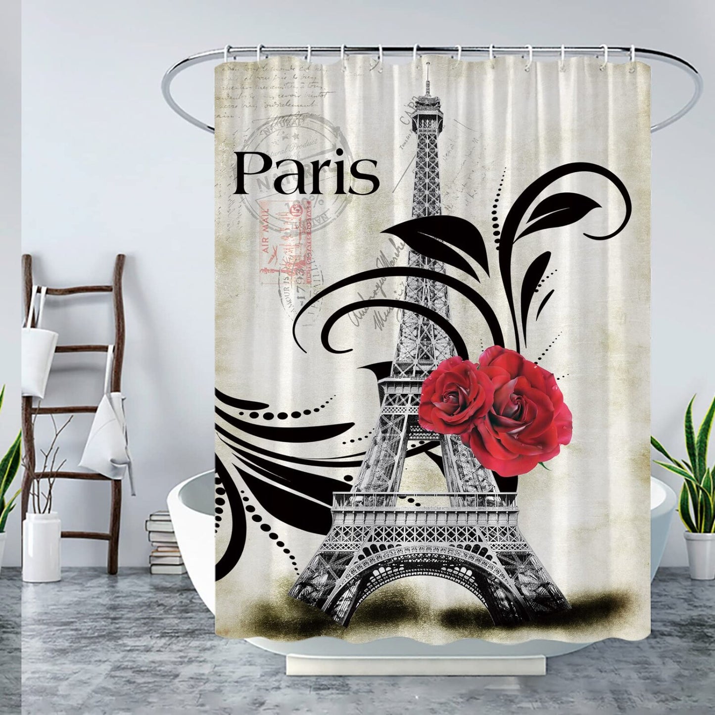 Eiffel Tower Vintage Paris Shower Curtain