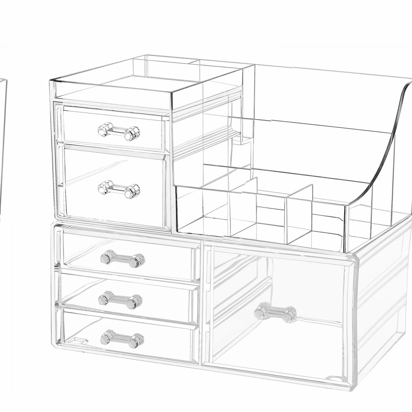 Acrylic Makeup Organizer with 6 Drawers