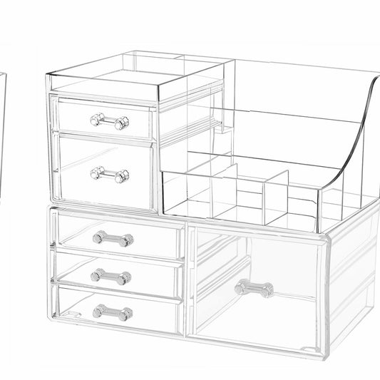 Acrylic Makeup Organizer with 6 Drawers