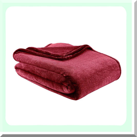 EcoSoft VelvetTouch Blanket - Wine Red